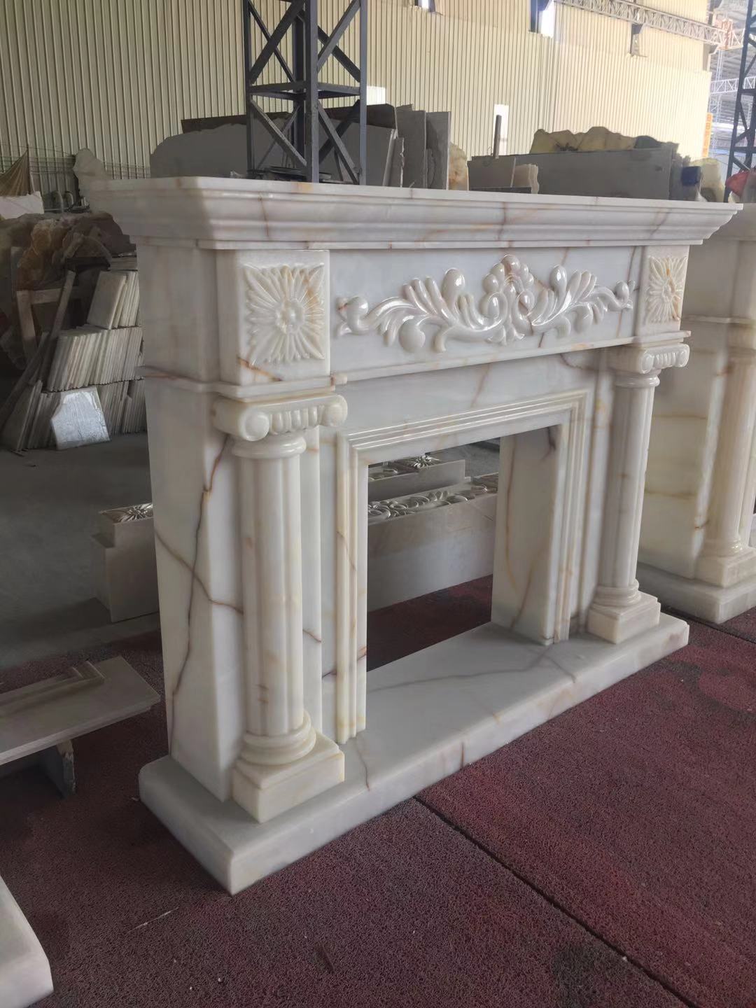 cultured marble fireplace surround,granite slab for fireplace hearth,green marble fireplace