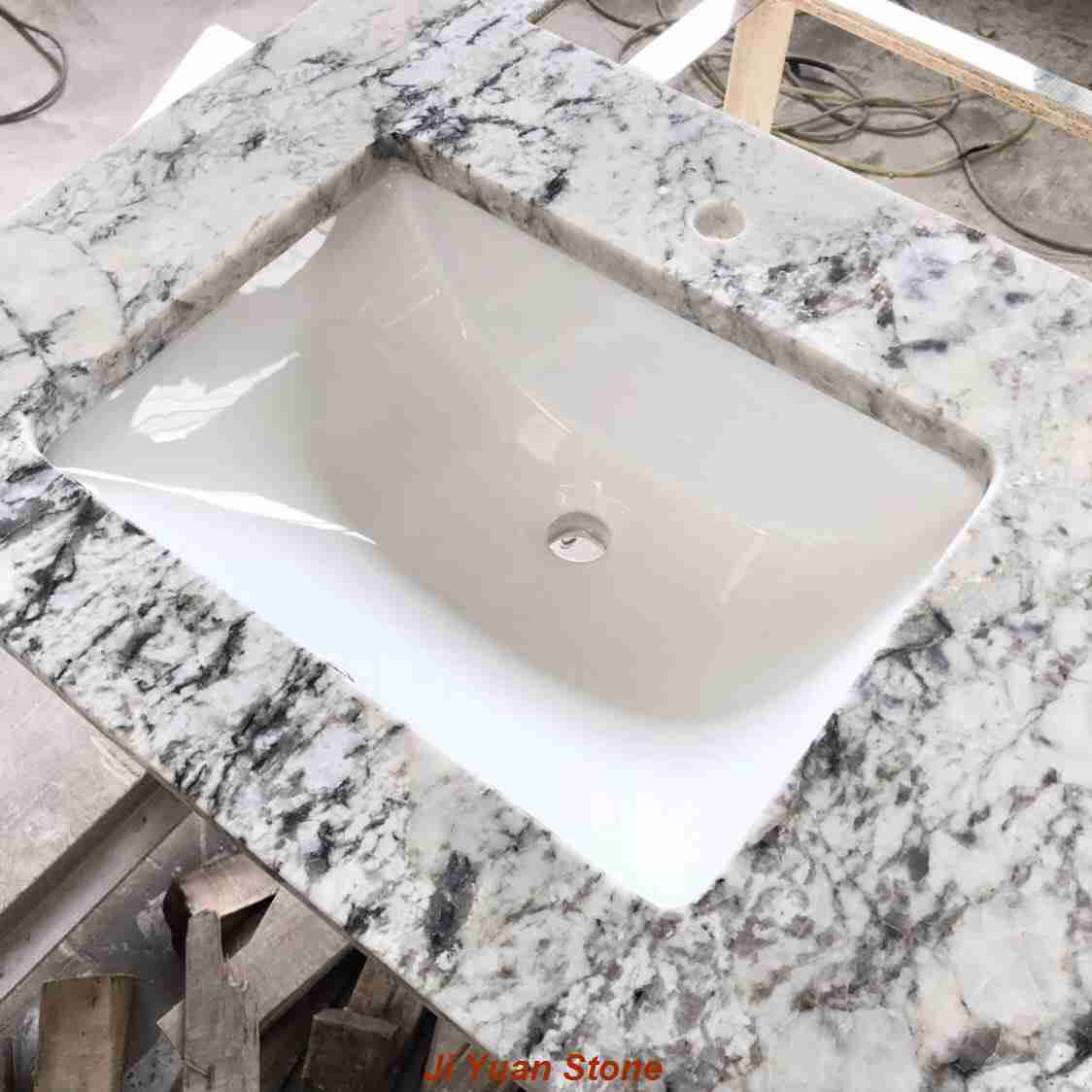 Marble Vanity Countertop Prefab, 48 Inch Granite Vanity Top